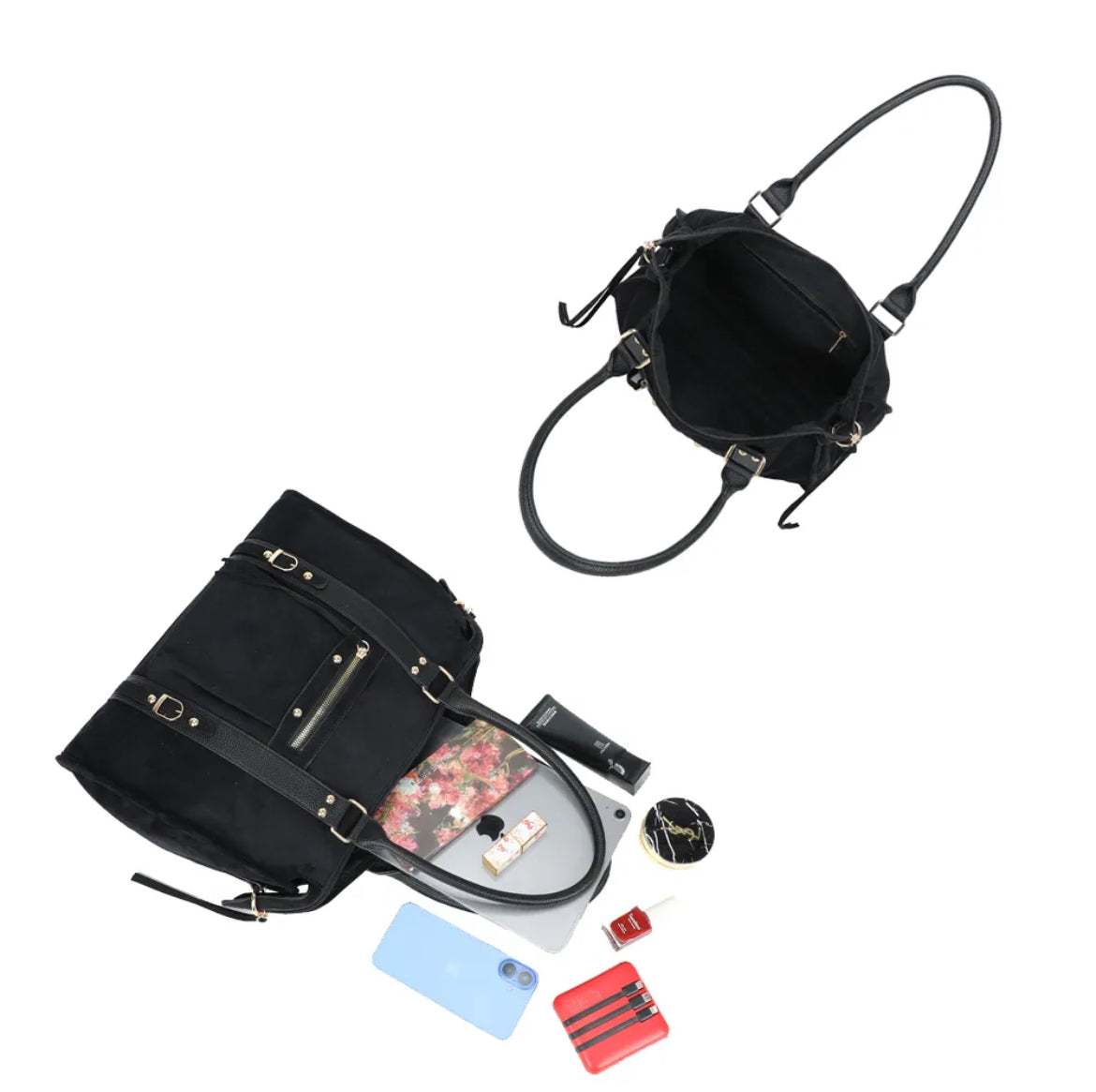 Sac à main suédine Skyla XL-Gallantry