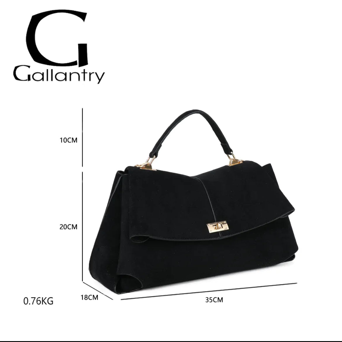 Sac à main « L'Audacieuse »suédine -Gallantry