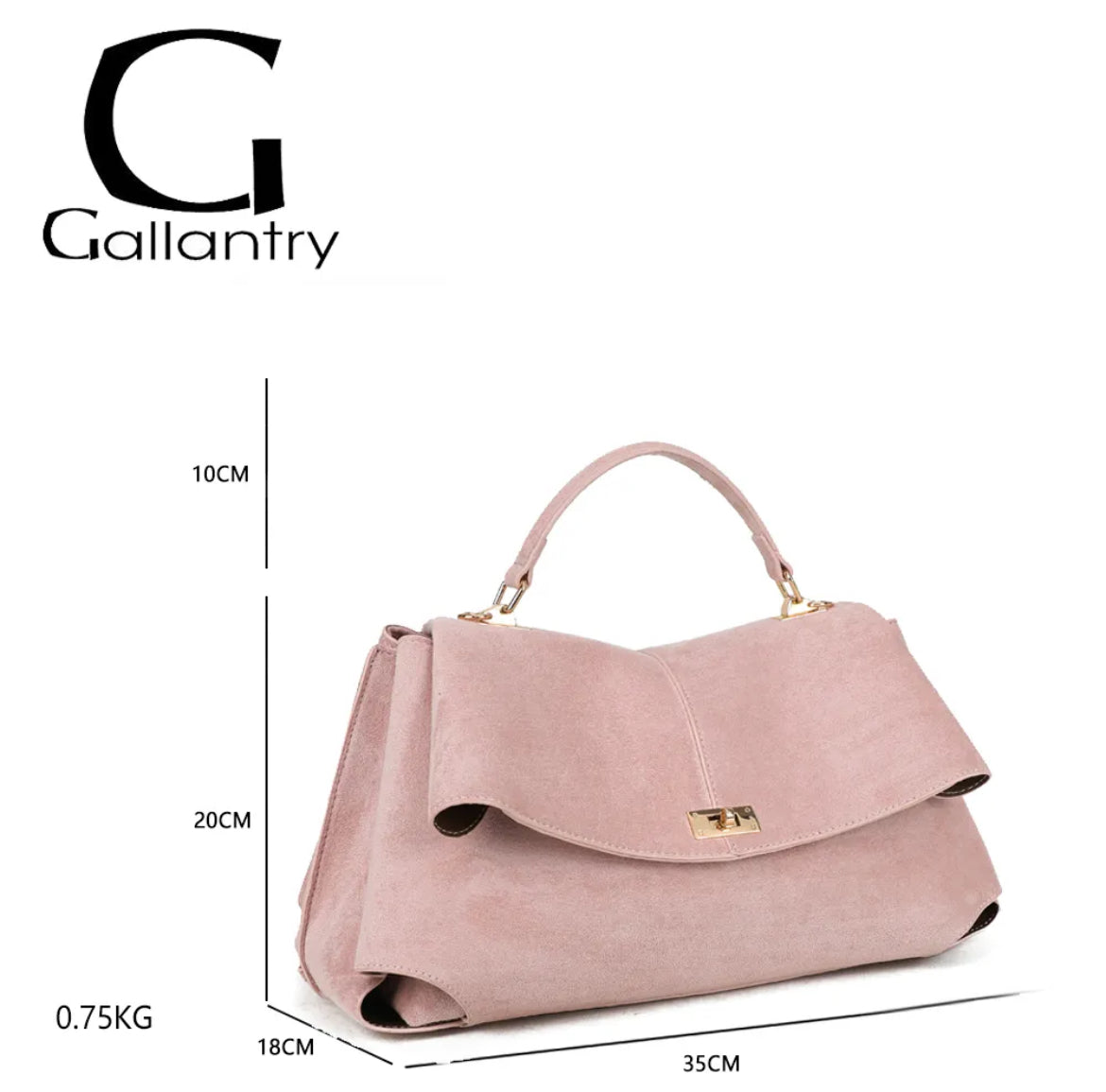 Sac à main « L'Audacieuse »suédine -Gallantry