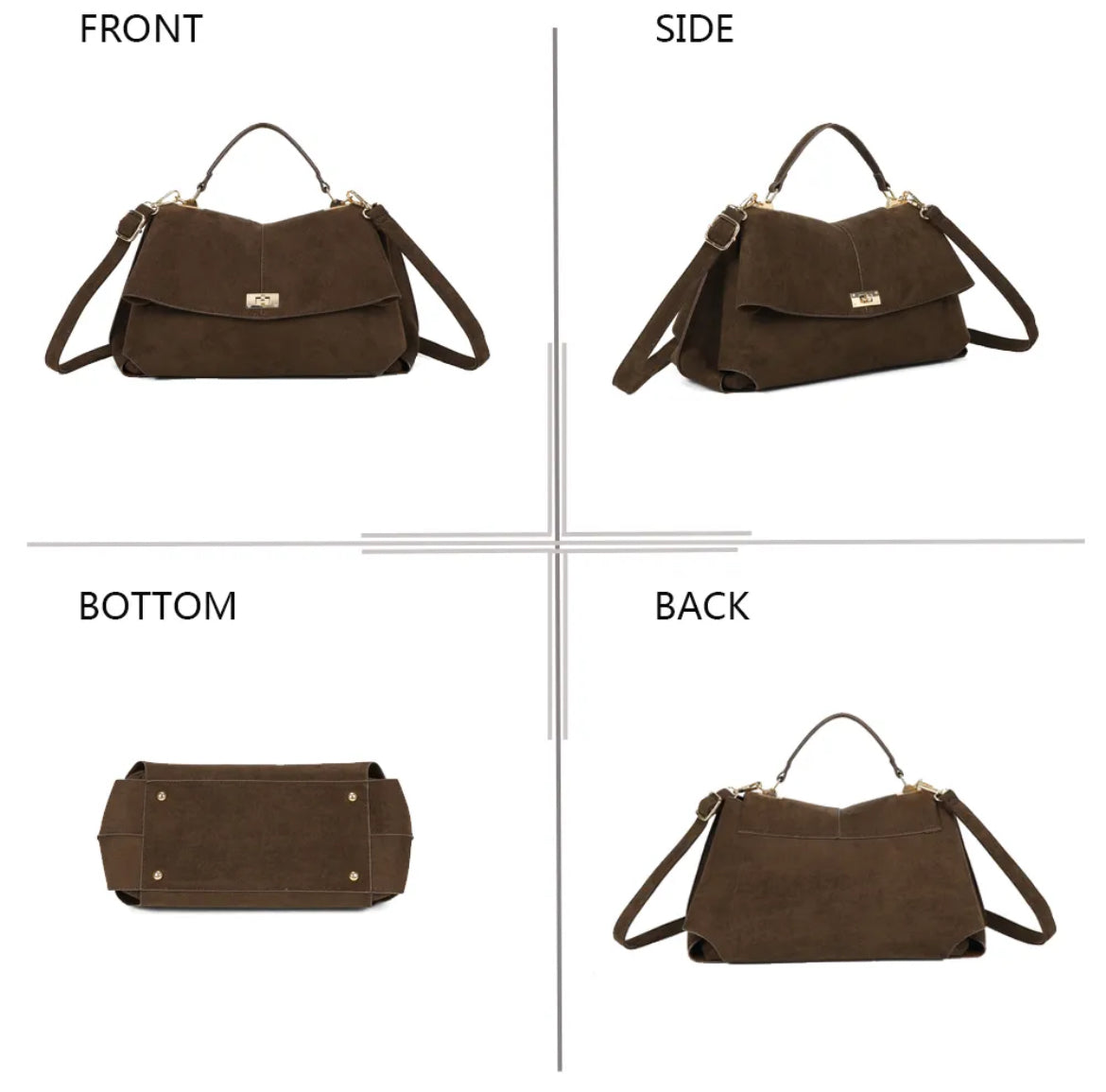 Sac à main « L'Audacieuse »suédine -Gallantry