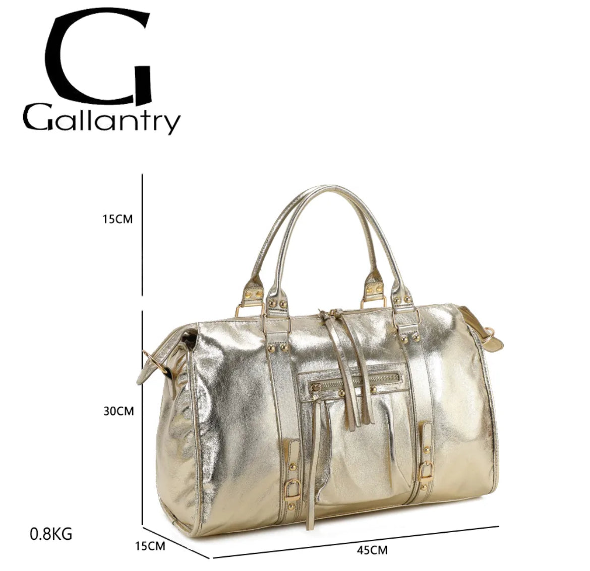 Sac à main Gallantry « Skyla XXL Métallique »