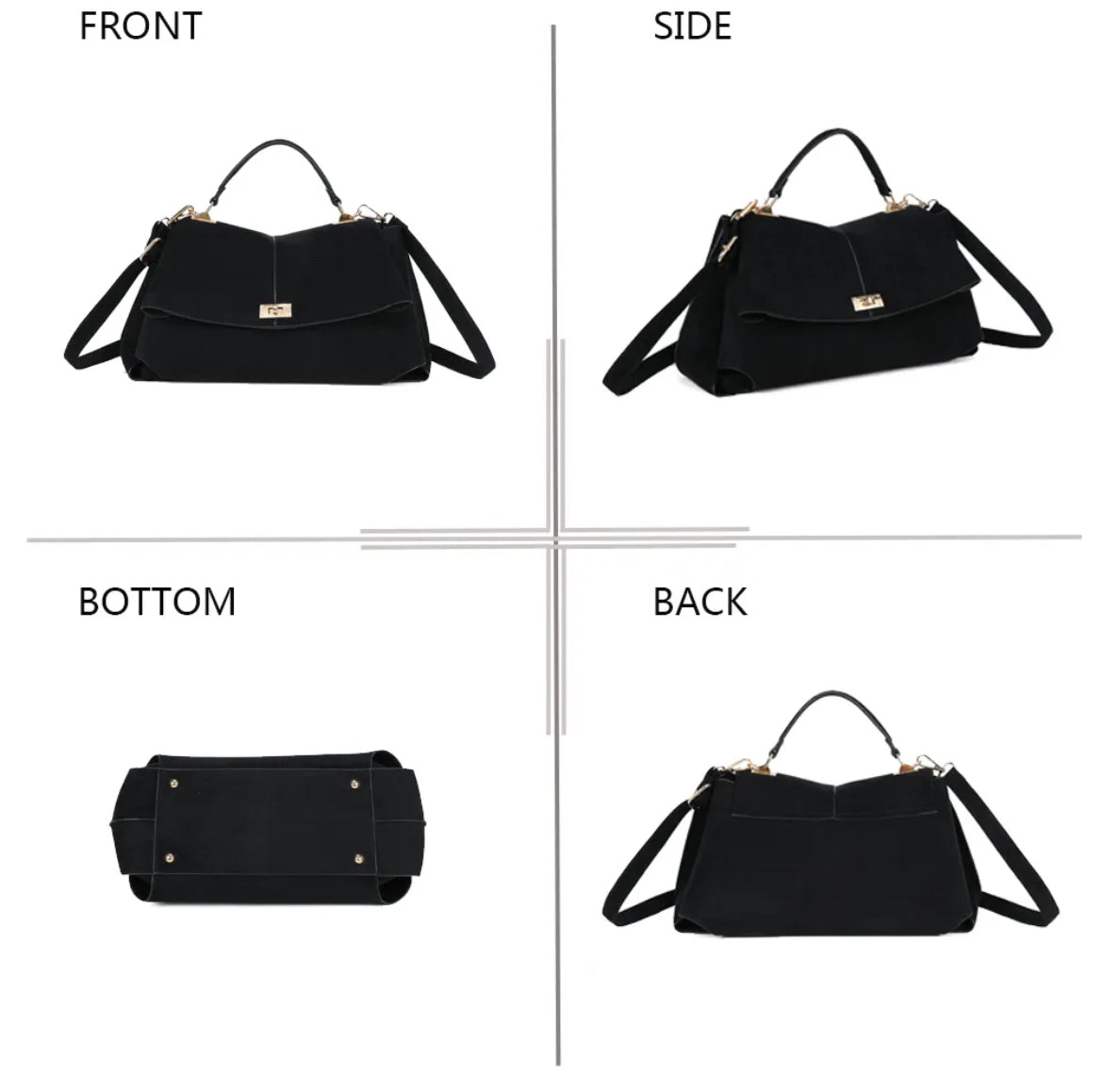 Sac à main « L'Audacieuse »suédine -Gallantry