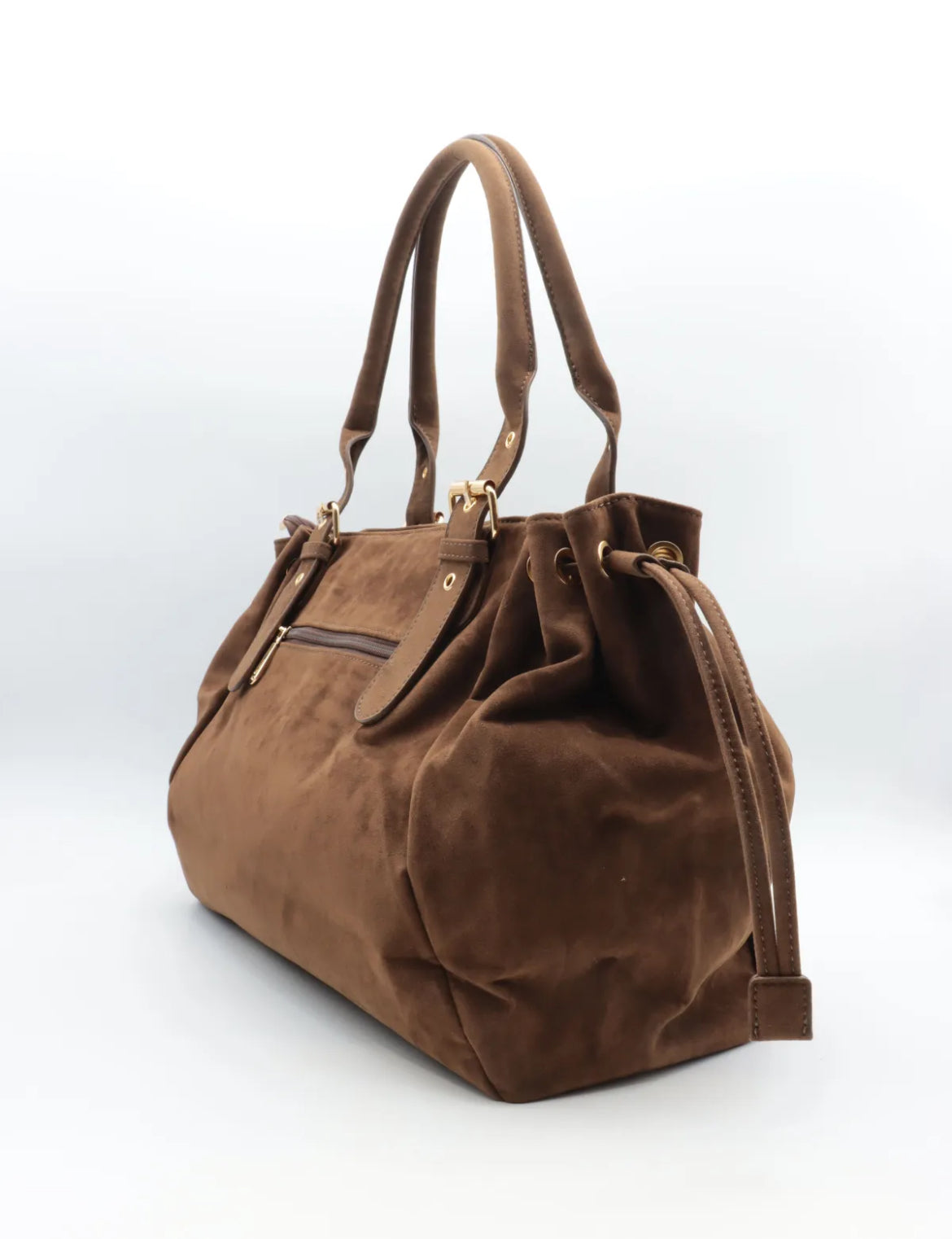 Sac à main format XL en suédine