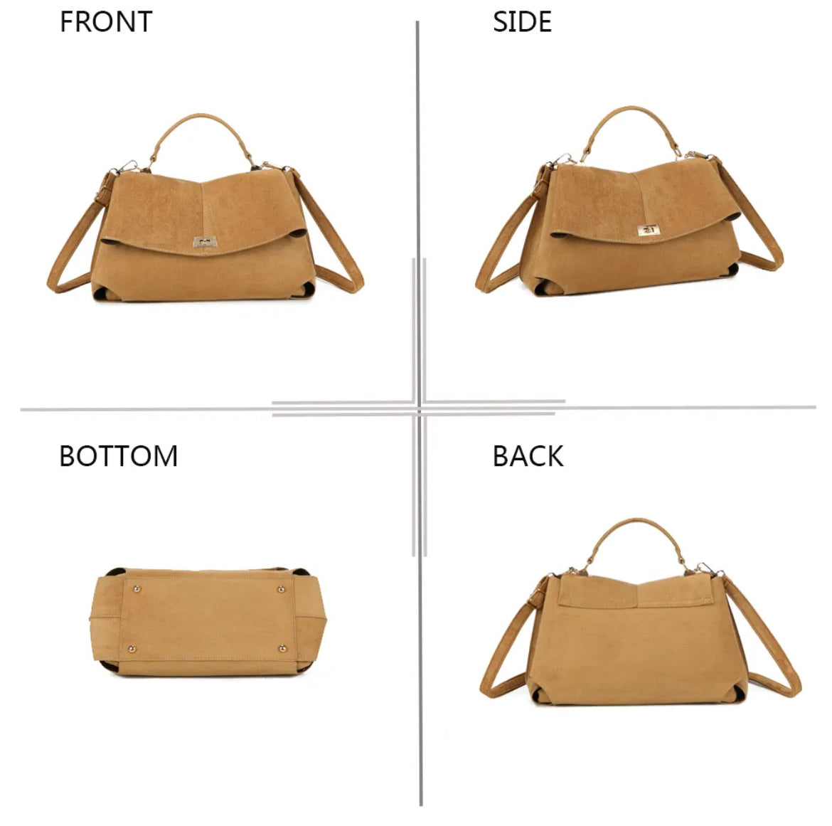 Sac à main « L'Audacieuse »suédine -Gallantry