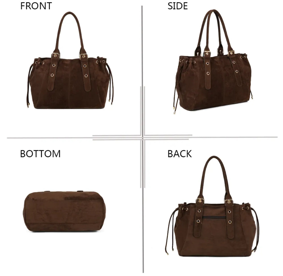 Sac à main « L'Essentielle XL »suédine -Gallantry