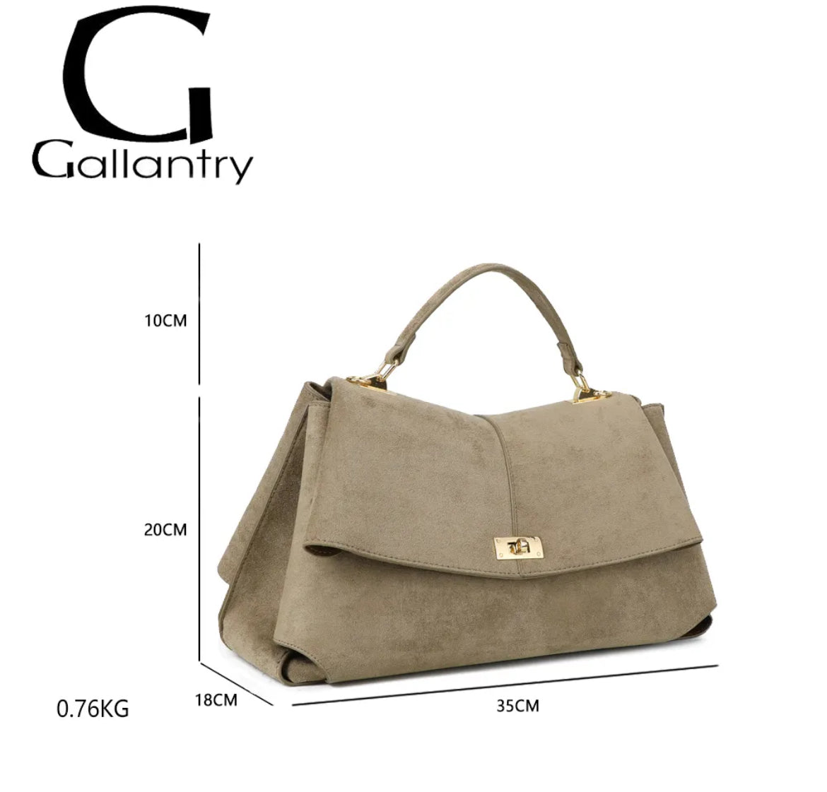 Sac à main « L'Audacieuse »suédine -Gallantry