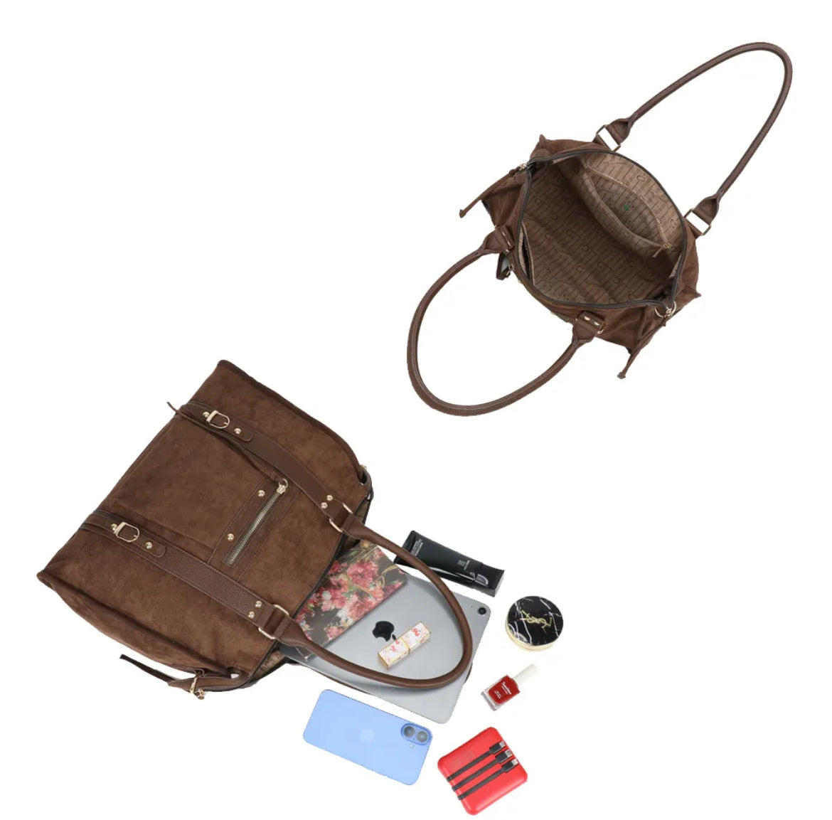 Sac à main suédine Skyla XL-Gallantry