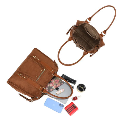 Sac à main suédine Skyla XL-Gallantry