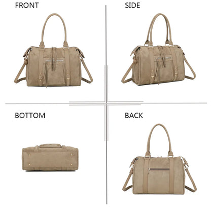 Sac à main suédine Skyla XL-Gallantry