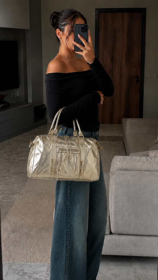 Sac à main Gallantry « Skyla XXL Métallique »