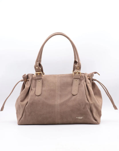 Sac à main format XL en suédine