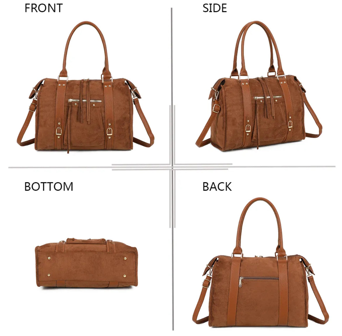 Sac à main suédine Skyla XL-Gallantry