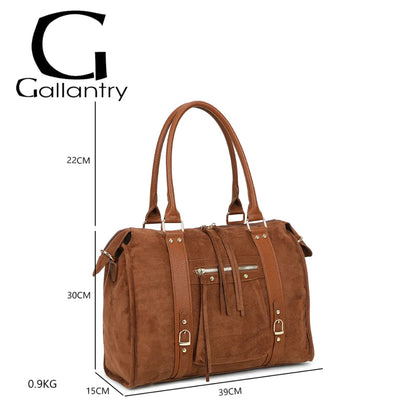 Sac à main suédine Skyla XL-Gallantry