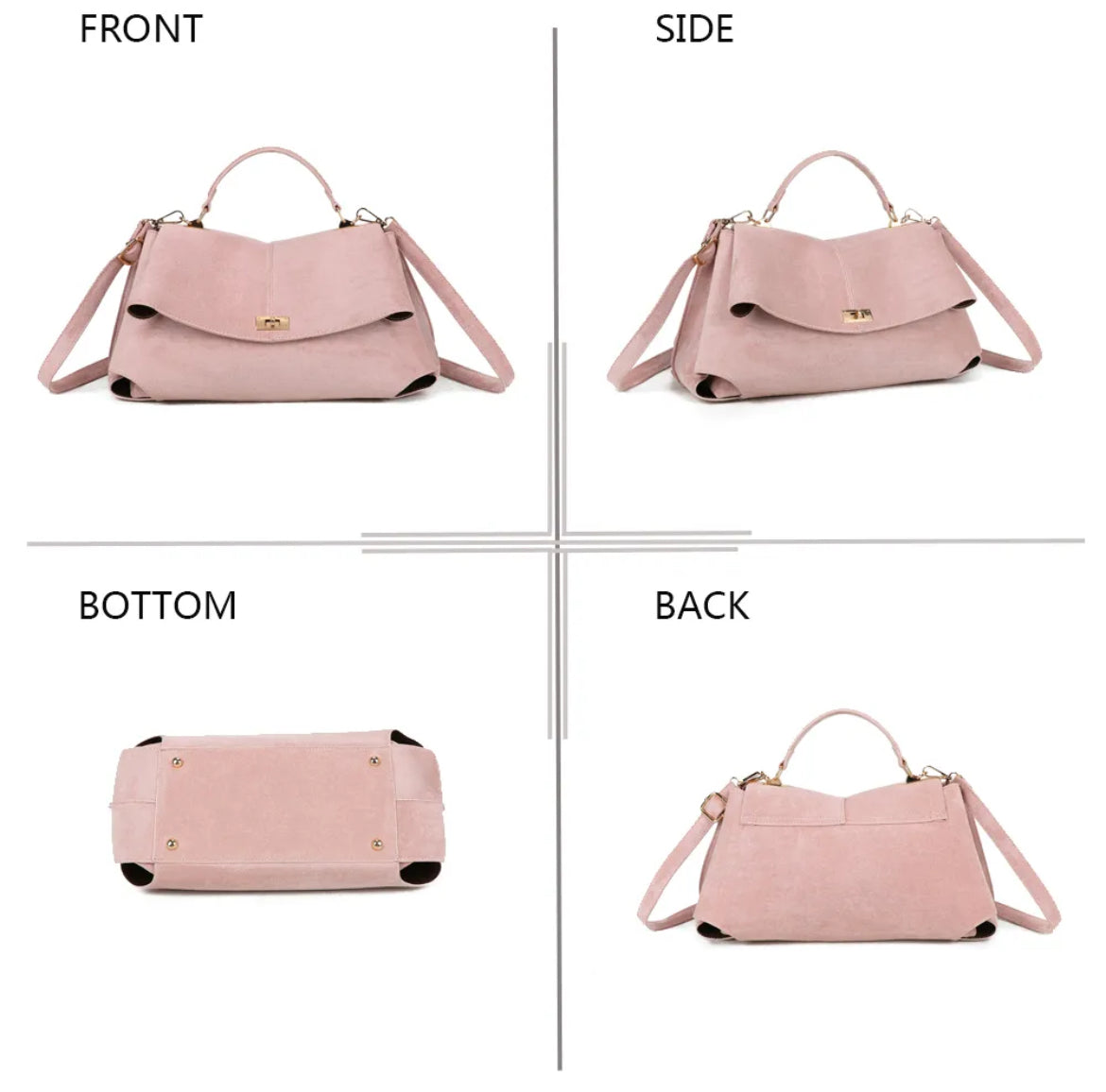 Sac à main « L'Audacieuse »suédine -Gallantry