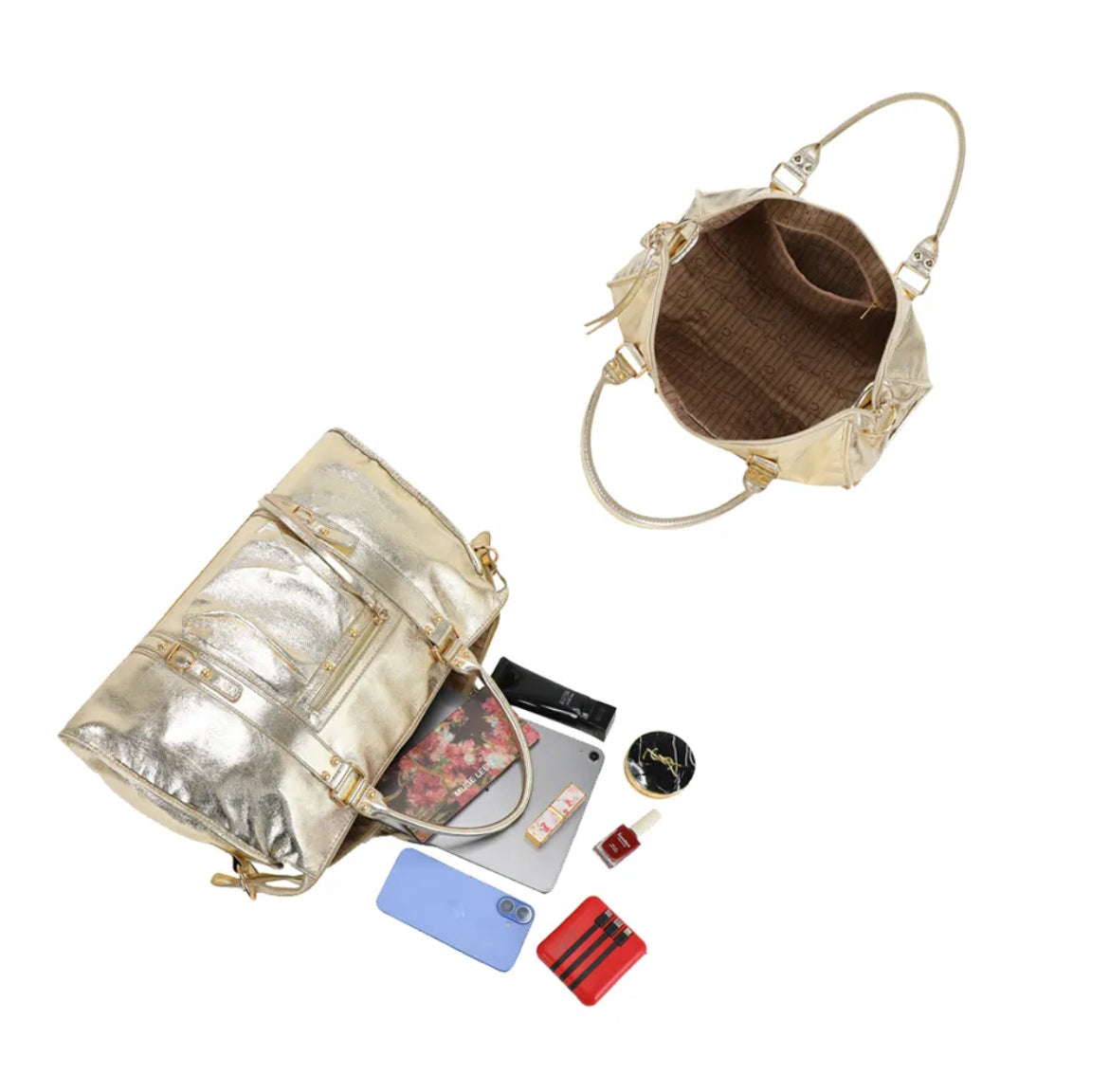 Sac à main Gallantry « Skyla XXL Métallique »