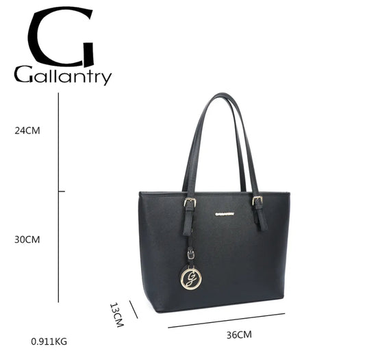 Sac à main Déjà-vu noir vue de face - Gallantry