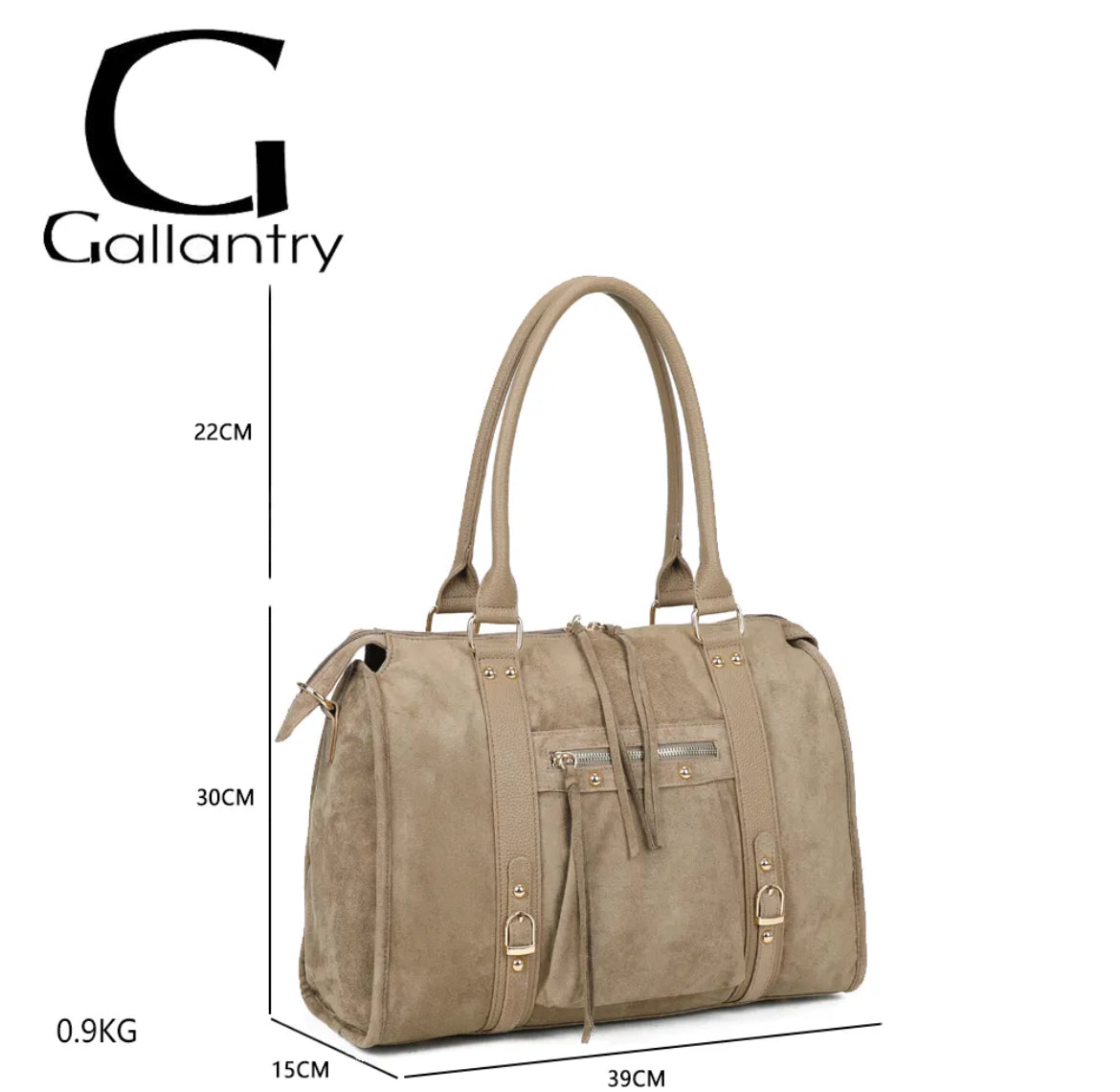 Sac à main suédine Skyla XL-Gallantry