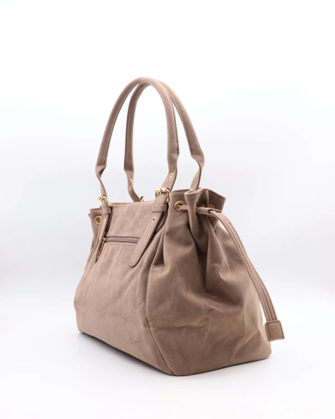 Sac à main format XL en suédine